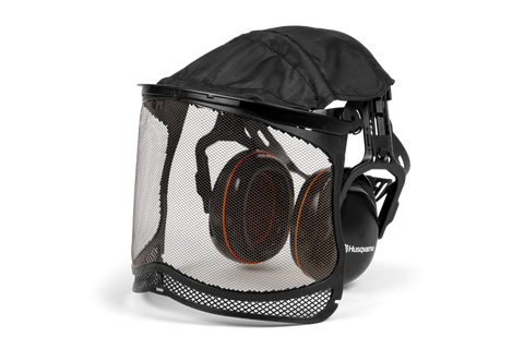 ハスクバーナ 防護服・装具[EN352-1適合] ヘッドバンド式イヤマフ(メッシュバイザー付き)598750101